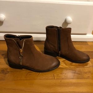 Brown Steve Madden ankle booties